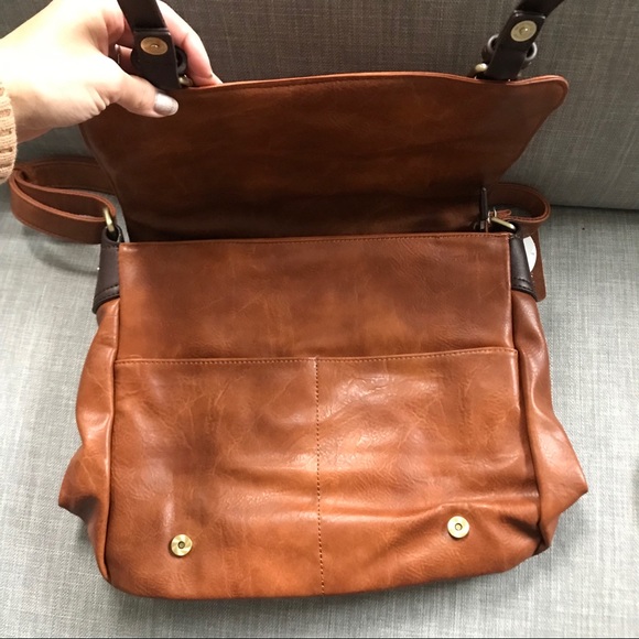 5️⃣8️⃣NWT Black Vegan Leather Crossbody Laptop Bag - Picture 8 of 8